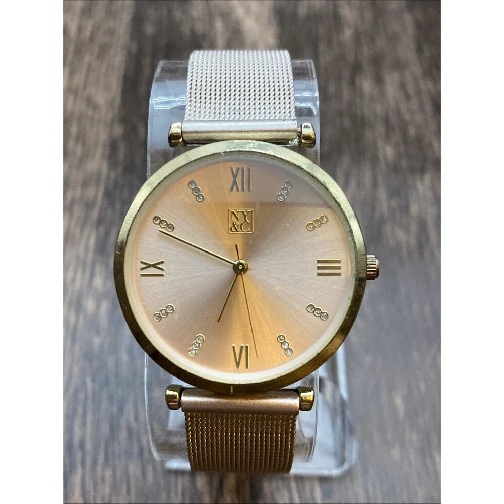 New York & Company Ladies Rose Gold Dress Watch New Battery